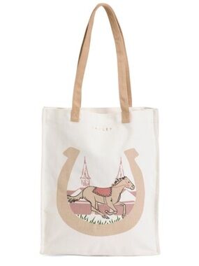 Radley London Kentucky Derby Canvas Open Top Tote New